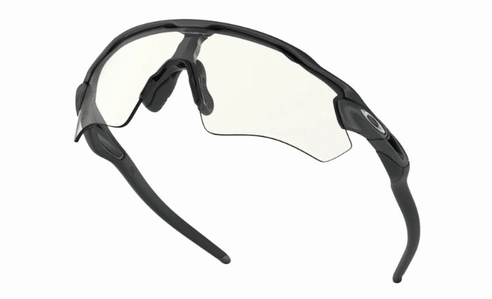 Oakley Radar EV Path Sport Sunglasses (Clear to Black Iridium Photochromic/Steel)