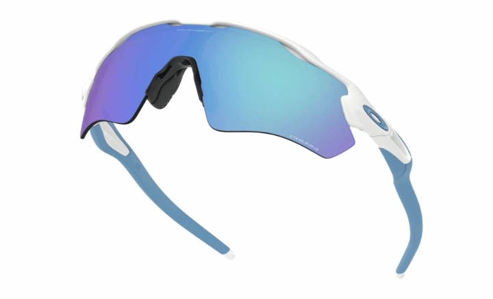 Oakley Radar EV Path Sport Sunglasses (Prizm Sapphire/Polished White)