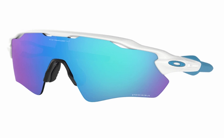 Oakley Radar EV Path Sport Sunglasses (Prizm Sapphire/Polished White)
