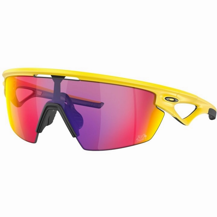 Oakley Sphaera Sport Sunglasses (Prizm Road/Matte Yellow)