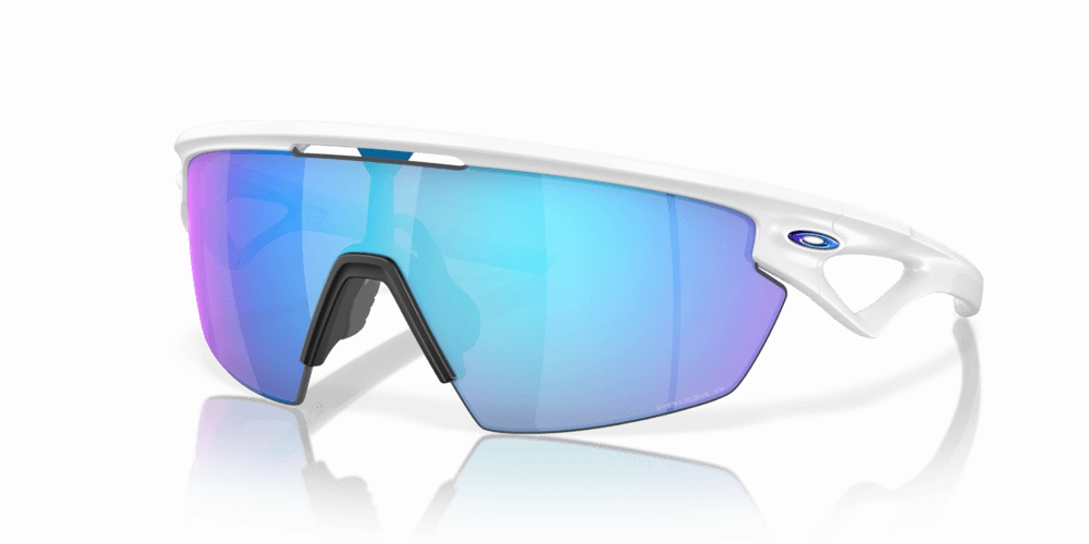 Oakley Sphaera Sport Sunglasses (Prizm Sapphire/Matte White)