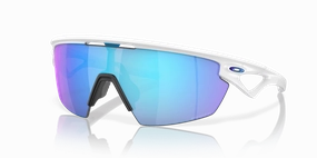 Oakley Sphaera Sport Sunglasses (Prizm Sapphire/Matte White)