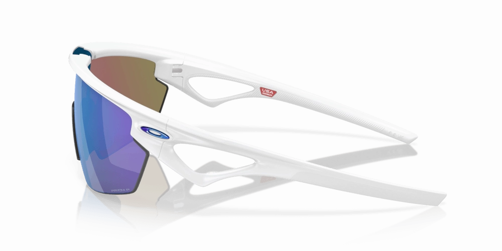 Oakley Sphaera Sport Sunglasses (Prizm Sapphire/Matte White)
