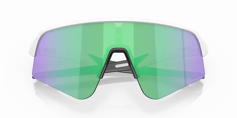 Oakley Sutro Lite Sweep Sport Sunglasses (Prizm Road Jade/Matte White)
