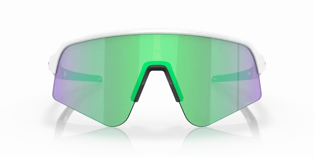 Oakley Sutro Lite Sweep Sport Sunglasses (Prizm Road Jade/Matte White)