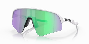 Oakley Sutro Lite Sweep Sport Sunglasses (Prizm Road Jade/Matte White)