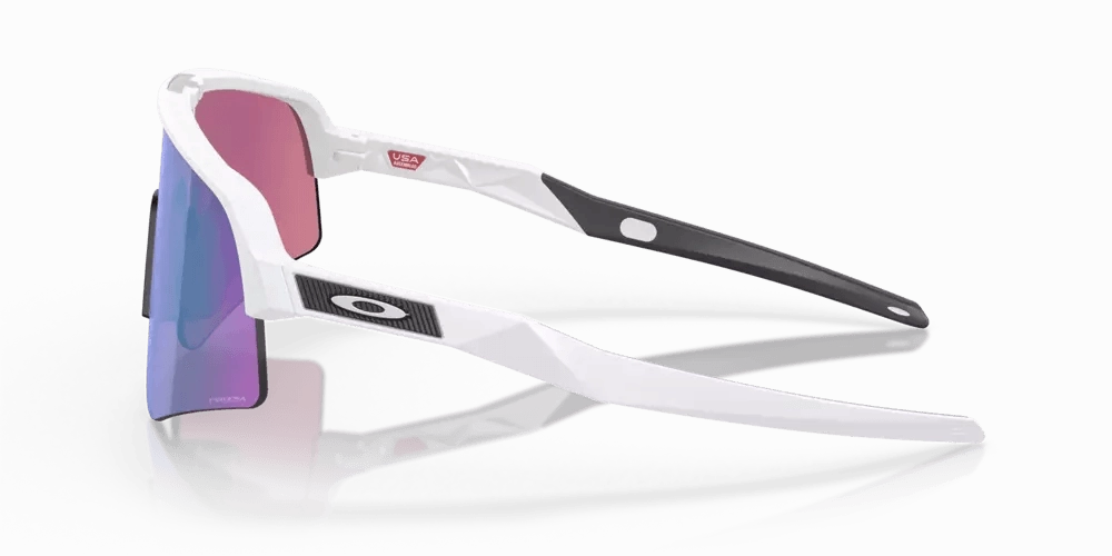 Oakley Sutro Lite Sweep Sport Sunglasses (Prizm Road Jade/Matte White)