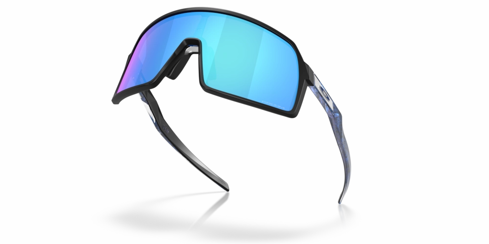 Oakley Sutro S Fathom Collection Sport Sunglasses (Matte Black/Prizm Sapphire)