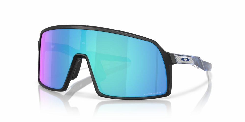 Oakley Sutro S Fathom Collection Sport Sunglasses (Matte Black/Prizm Sapphire)