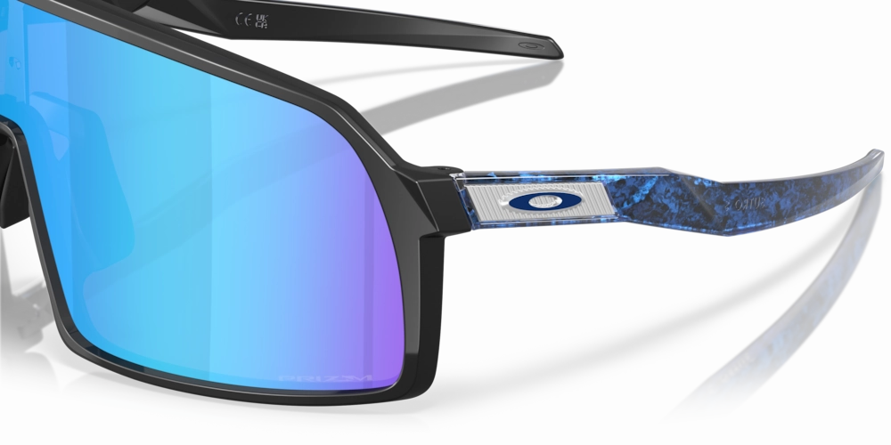 Oakley Sutro S Fathom Collection Sport Sunglasses (Matte Black/Prizm Sapphire)