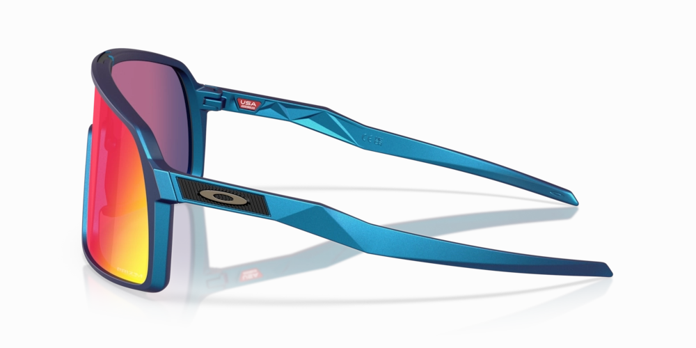 Oakley Sutro Sport Sunglasses (Prizm Road/Matte Cyan/Blue Colorshift)