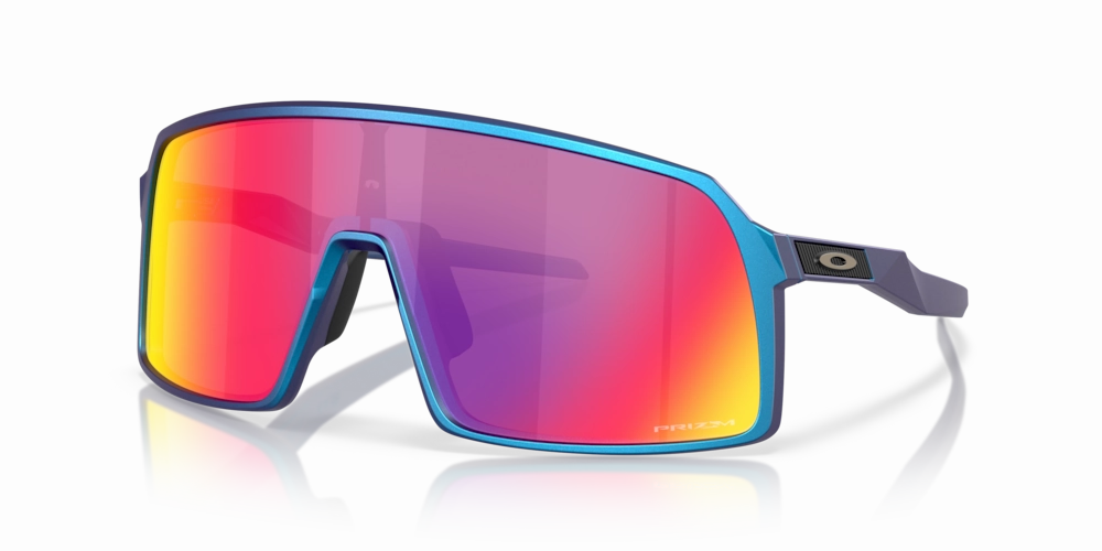 Oakley Sutro Sport Sunglasses (Prizm Road/Matte Cyan/Blue Colorshift)