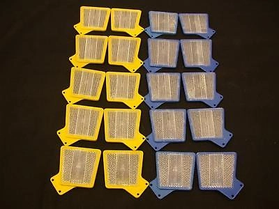 OLD SCHOOL BMX ACORN MAG WHEEL REFLECTORS JOB LOT 10 PAIRS ALSO SUIT PROJECT