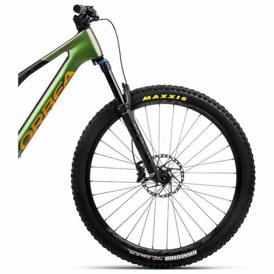 Orbea Rise M20 Carbon Electric Mountain Bike 2023 - Chameleon Goblin Green & Black