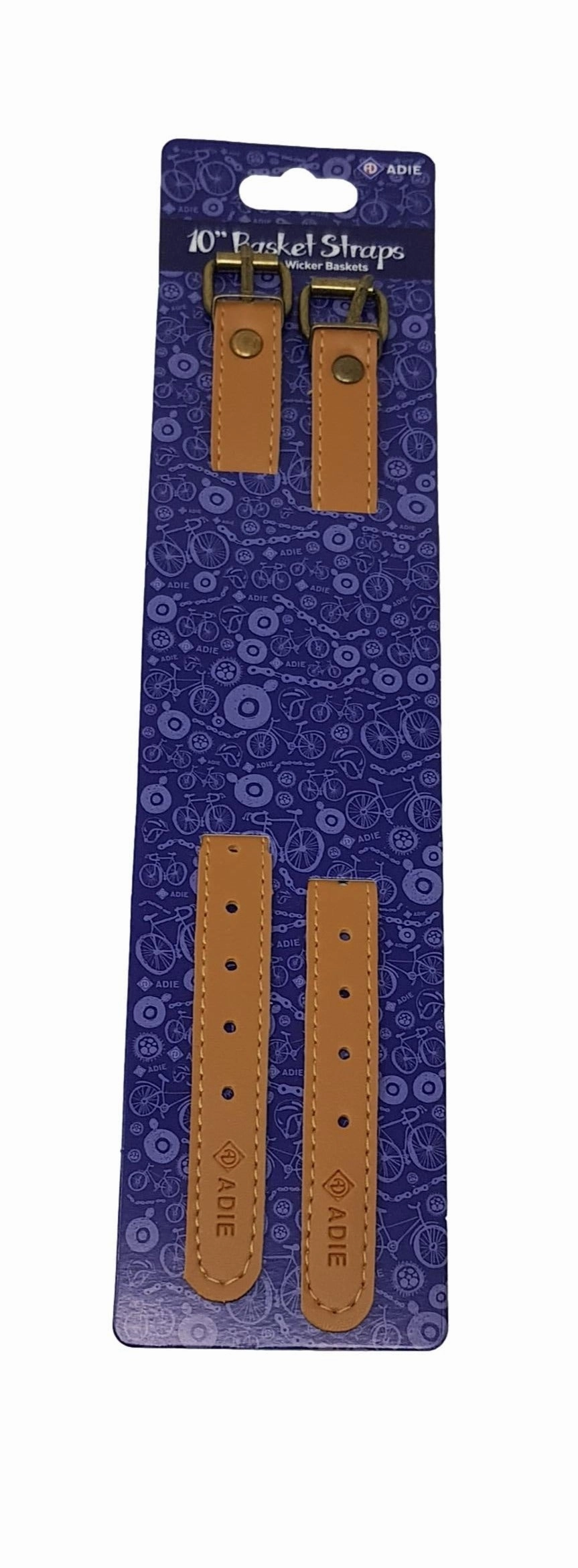 PAIR (2) 10" TRADITIONAL BASKET STRAPS FOR WICKER BASKETS,HOLLAND,DUTCH BIKES