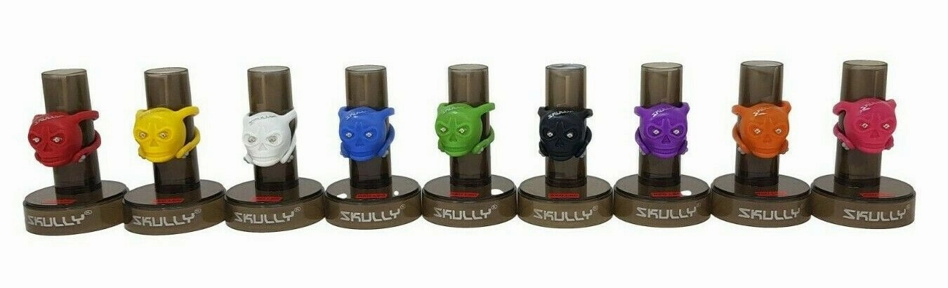PAIR OF SKULLY BONEHEAD BRIGHT LED SILICONE WRAP AROUND LIGHT SETS ASS. COLOURS