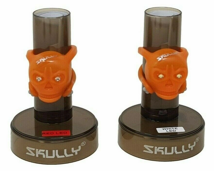 PAIR OF SKULLY BONEHEAD BRIGHT LED SILICONE WRAP AROUND LIGHT SETS ASS. COLOURS