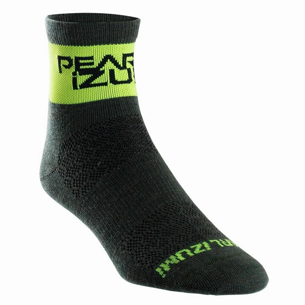 Pearl Izumi Merino Unisex Cycling Socks (Urban Sage/Sy Stack)