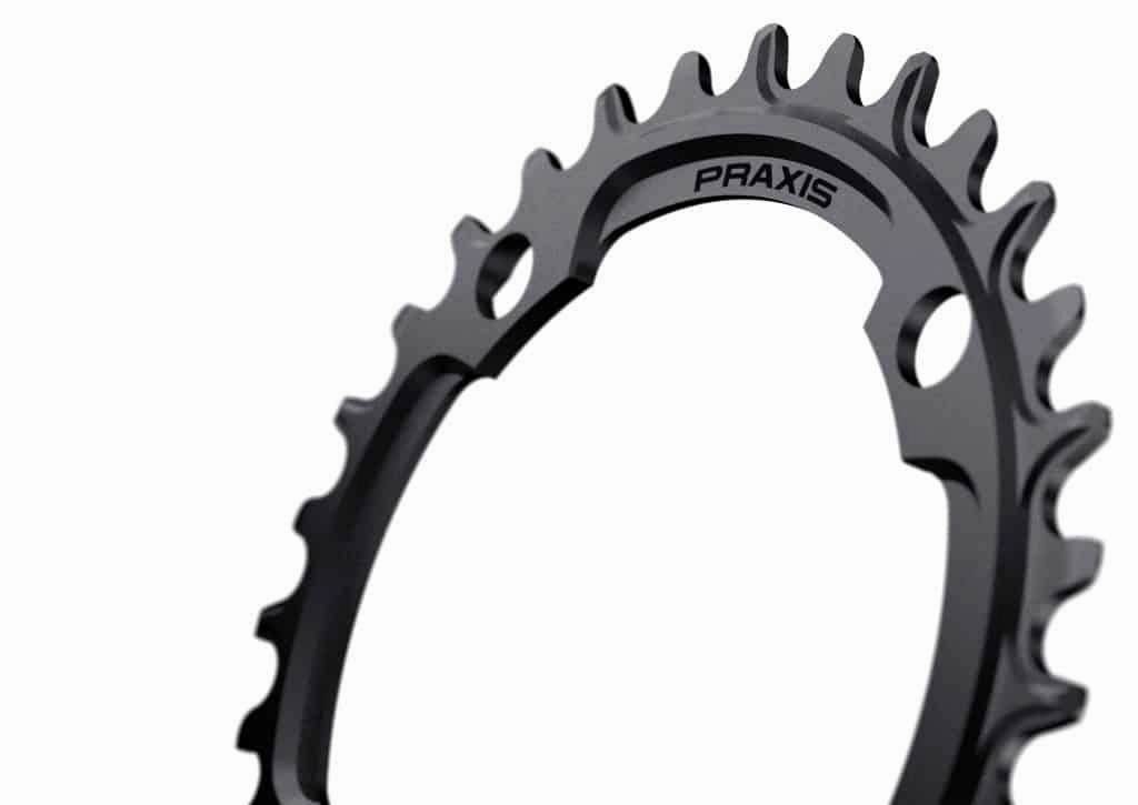 Praxis MTN E-Ring 104 BCD 10/11/12 Speed Chainring (Black)