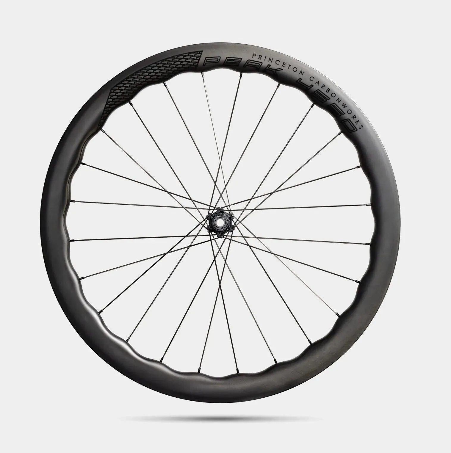 Princeton Peak 4550 Carbon Tubleless Ready Disc Brake Wheel - Shimano/Sram (Black)