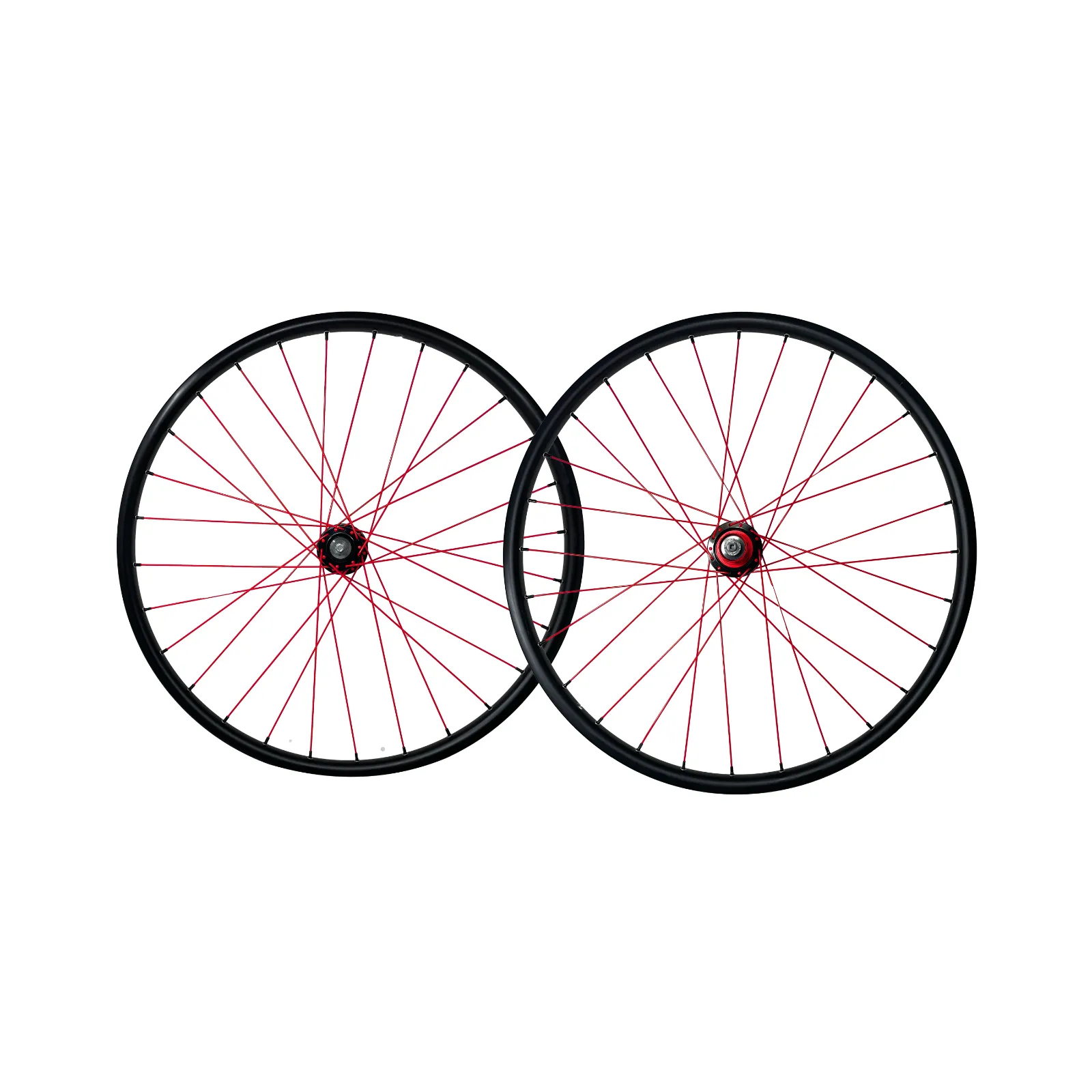 Pro-Build Chosen Elitis SL 26" Wheelset - Tubeless Ready - QR - Black & Red
