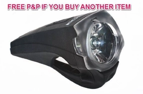 RALEIGH RSP RECHARGEABLE FRONT BIKE CYCLE LIGHT 100 LUMENS SILICONE ULTRA LAA758