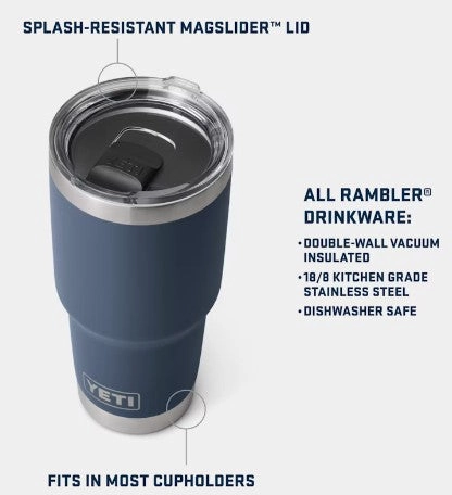 Rambler 30 oz. Tumbler with MagSlider Lid