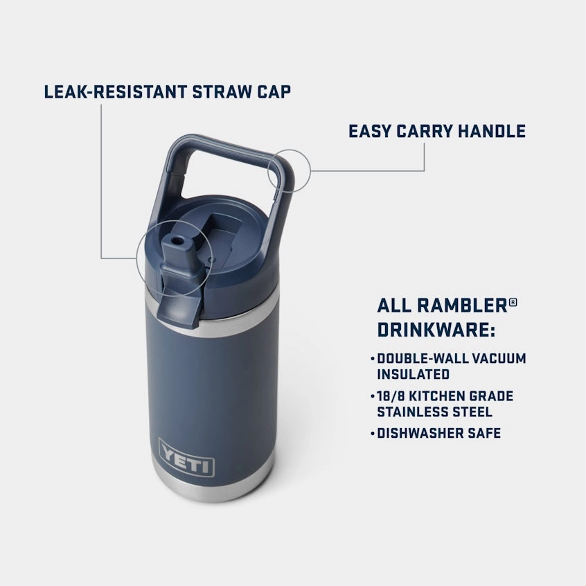 Rambler Jr 12 oz. Water Bottle with Color-Matched Straw Cap
