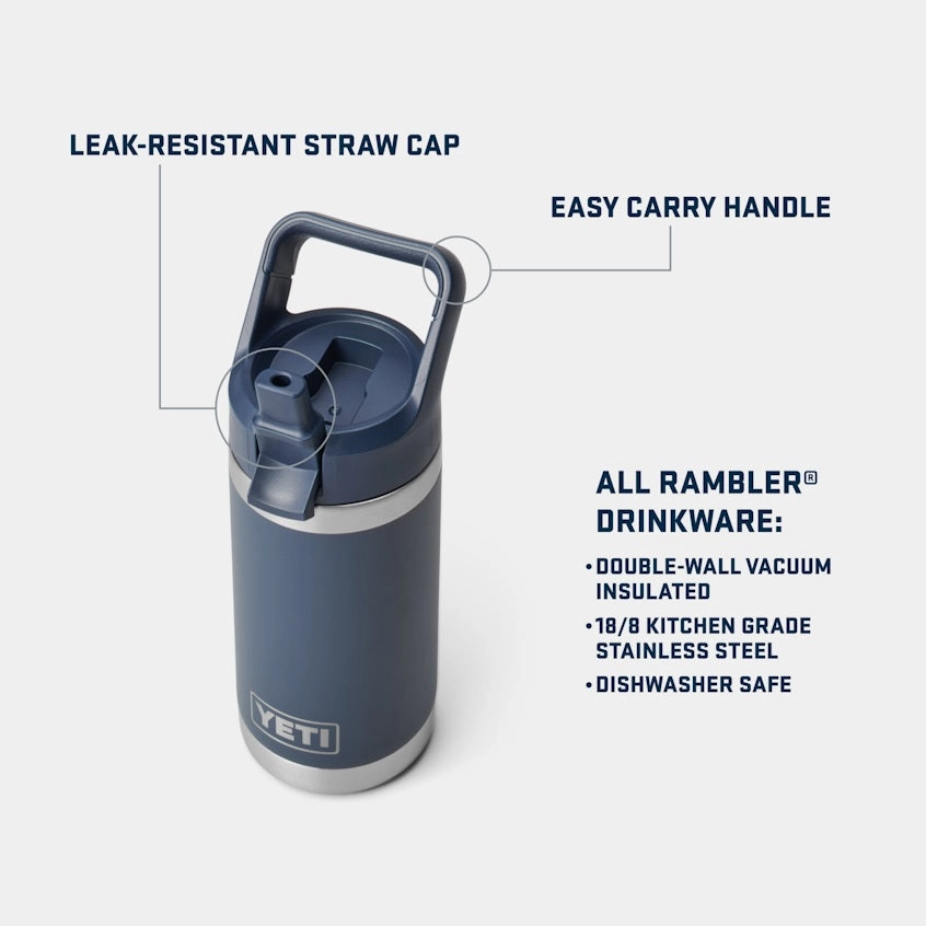 Rambler Jr 12 oz. Water Bottle with Color-Matched Straw Cap
