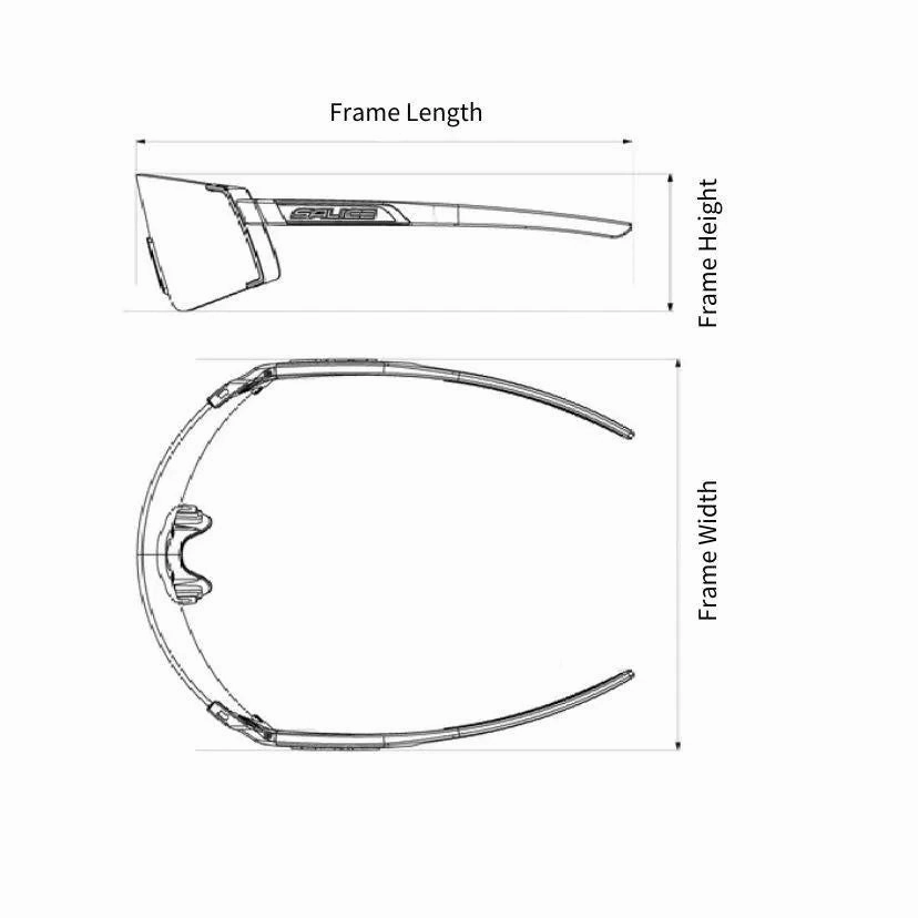 Salice 020RW Sport Sunglass (RW Black/ Black White)
