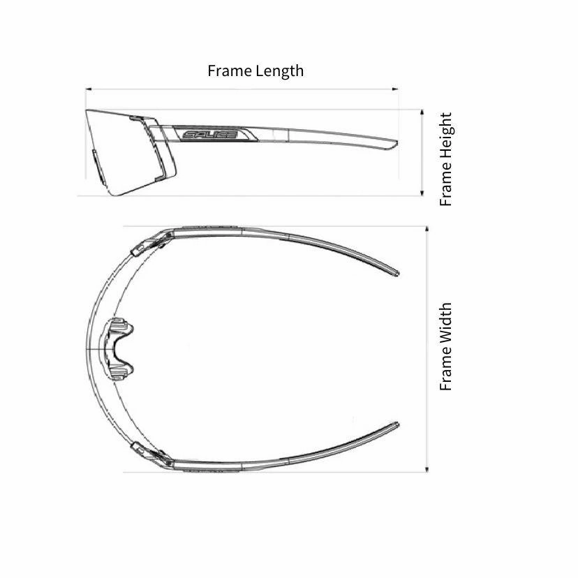 Salice RW018 Sport Sunglass (RW Red/White Red)