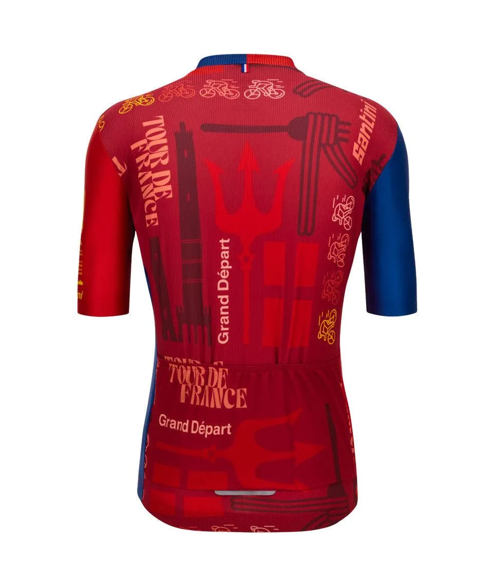 Santini Bologna Men's Cycling Jersey (Print)
