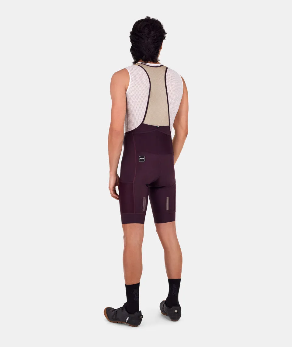 Santini Cargo Men's Cycling Bibshorts (Burgundy)