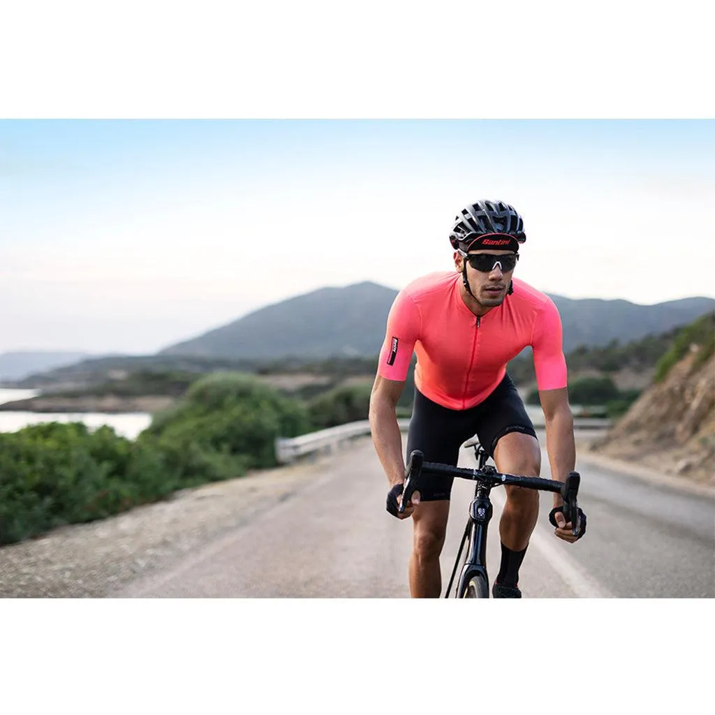 Santini Colore Mens Cycling Jersey (Granatina)