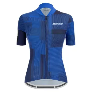 Santini Delta Kinetic Women's Cycling Jersey (Blue)