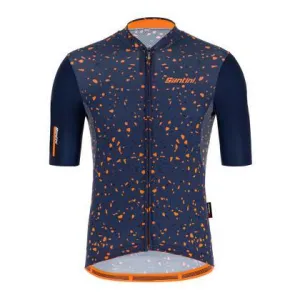 Santini Delta Pietra Mens Cycling Jersey (Blue)