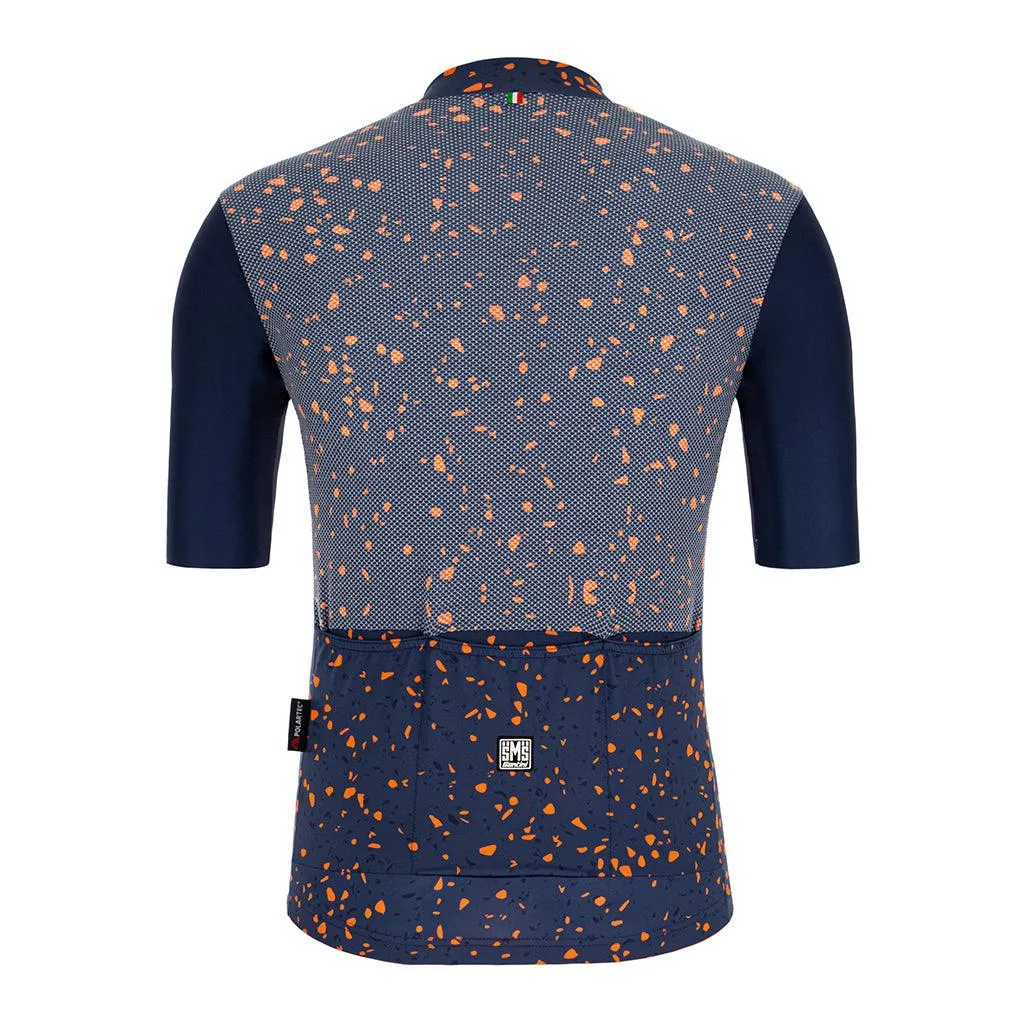 Santini Delta Pietra Mens Cycling Jersey (Blue)