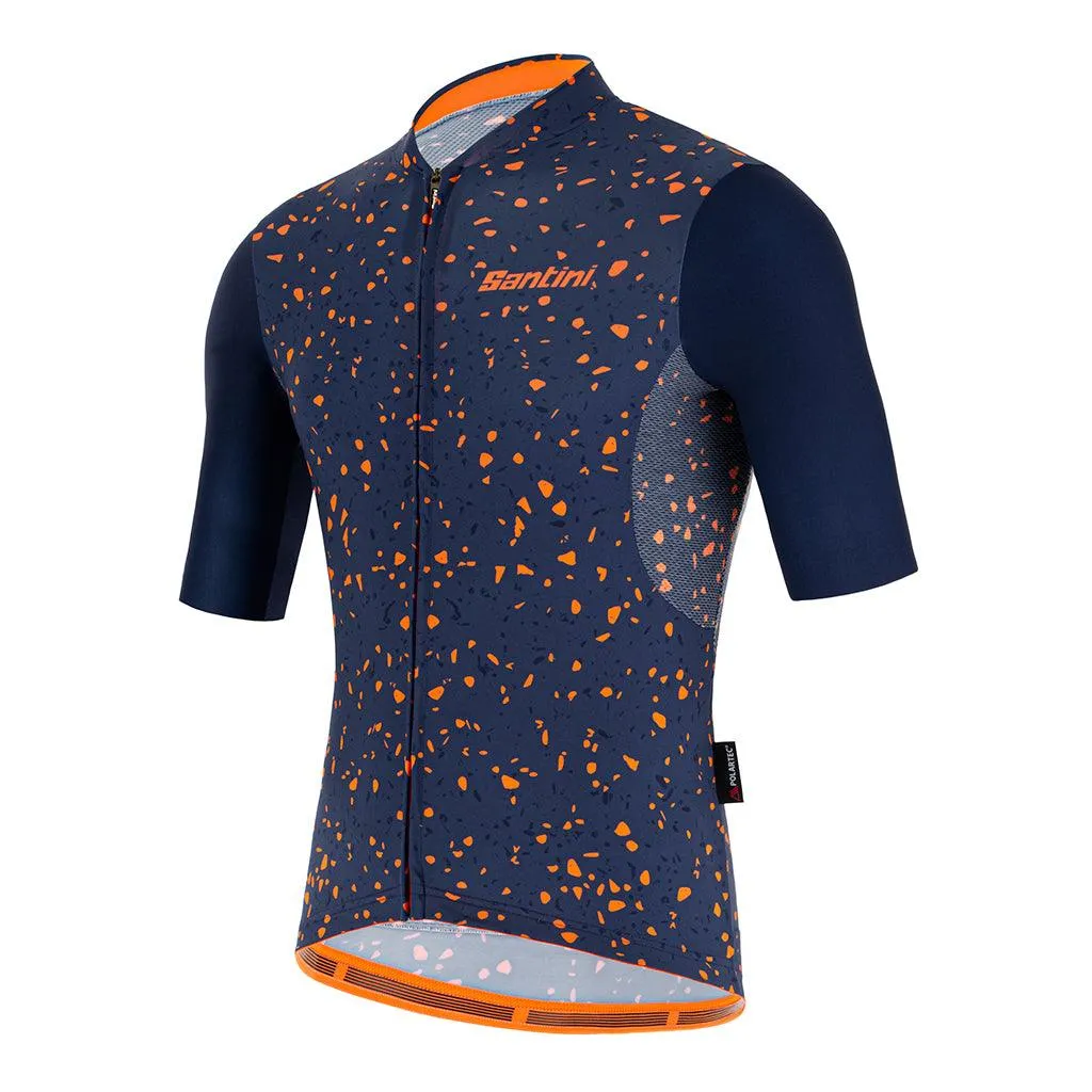 Santini Delta Pietra Mens Cycling Jersey (Blue)