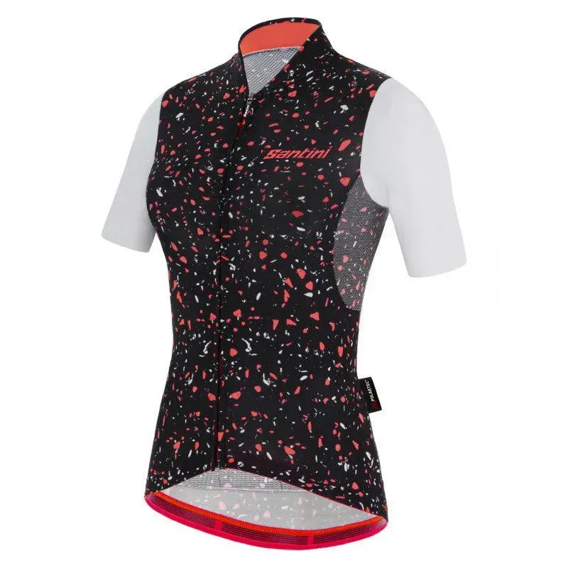 Santini Delta Pietra Women's Cycling Jersey (Black)