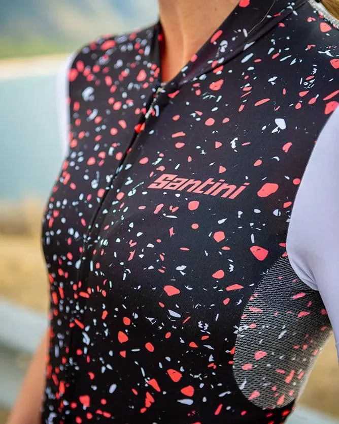 Santini Delta Pietra Women's Cycling Jersey (Black)