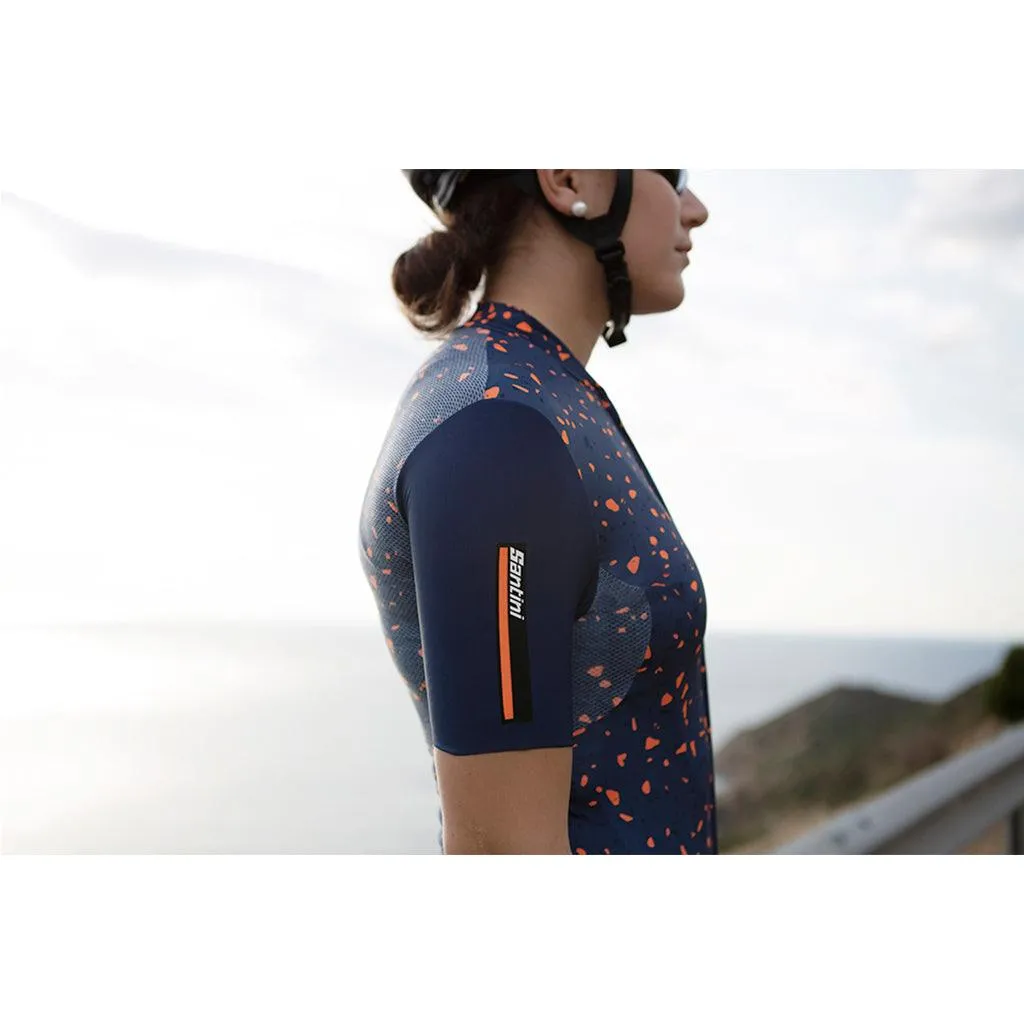 Santini Delta Pietra Women's Cycling Jersey (Nautica Blue)
