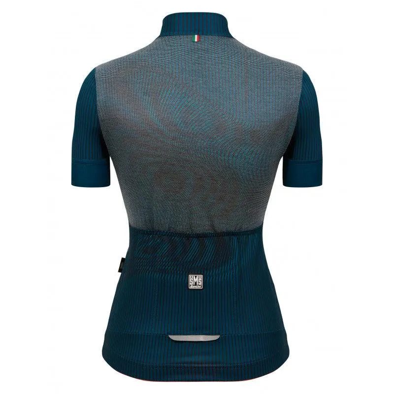 Santini Delta Vortex Women's Cycling Jersey (Teal)
