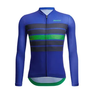 Santini Eco Sleek Bengal Mens Cycling Jersey (Blue)