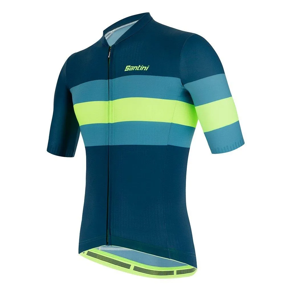 Santini Eco Sleek Bengal Mens Cycling Jersey (Green)