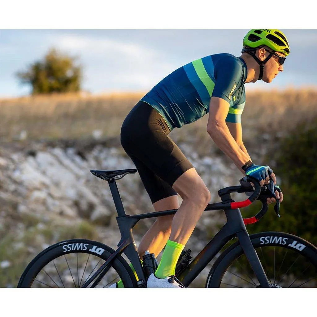 Santini Eco Sleek Bengal Mens Cycling Jersey (Green)