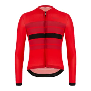 Santini Eco Sleek Bengal Mens Cycling Jersey (Red)