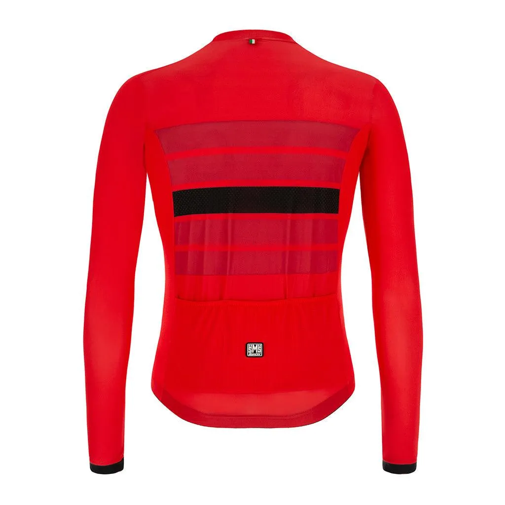 Santini Eco Sleek Bengal Mens Cycling Jersey (Red)