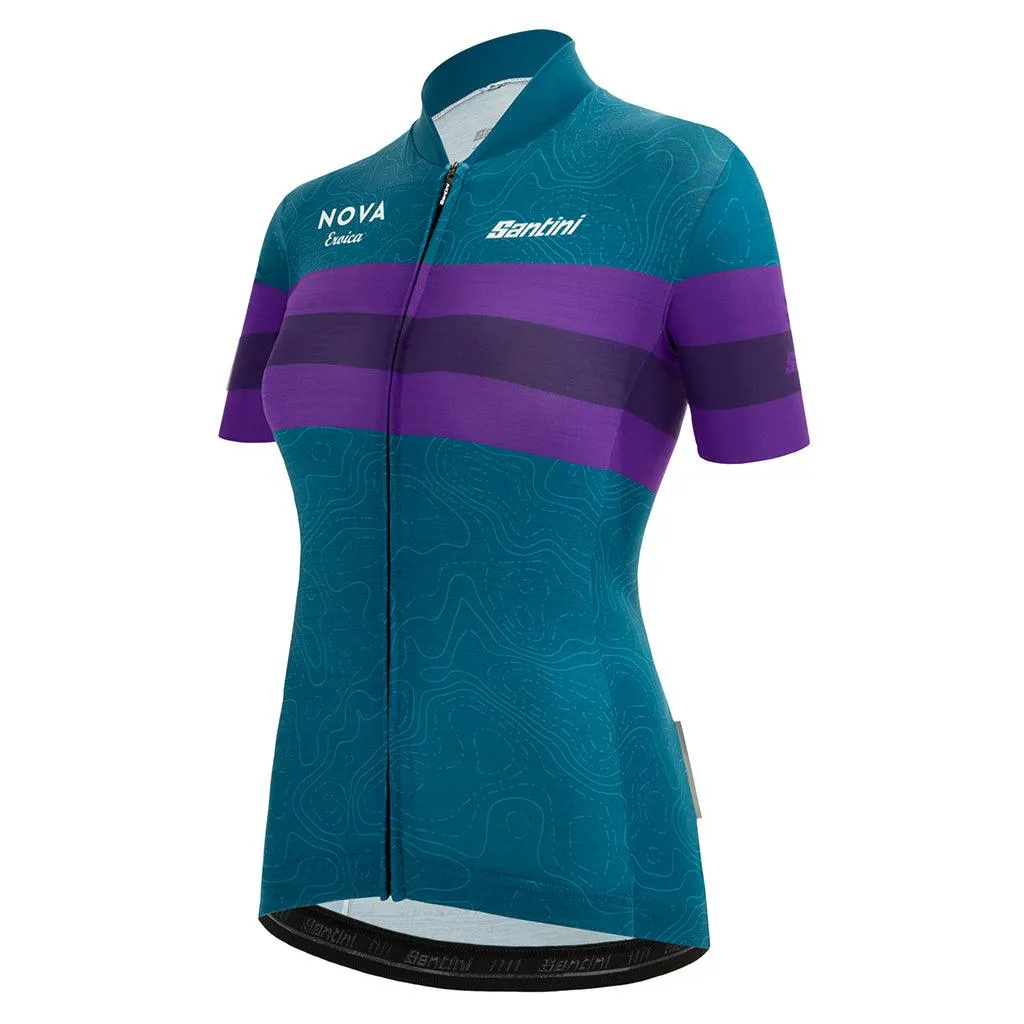 Santini Eroica Opera Women's Cycling Jersey (Teal)