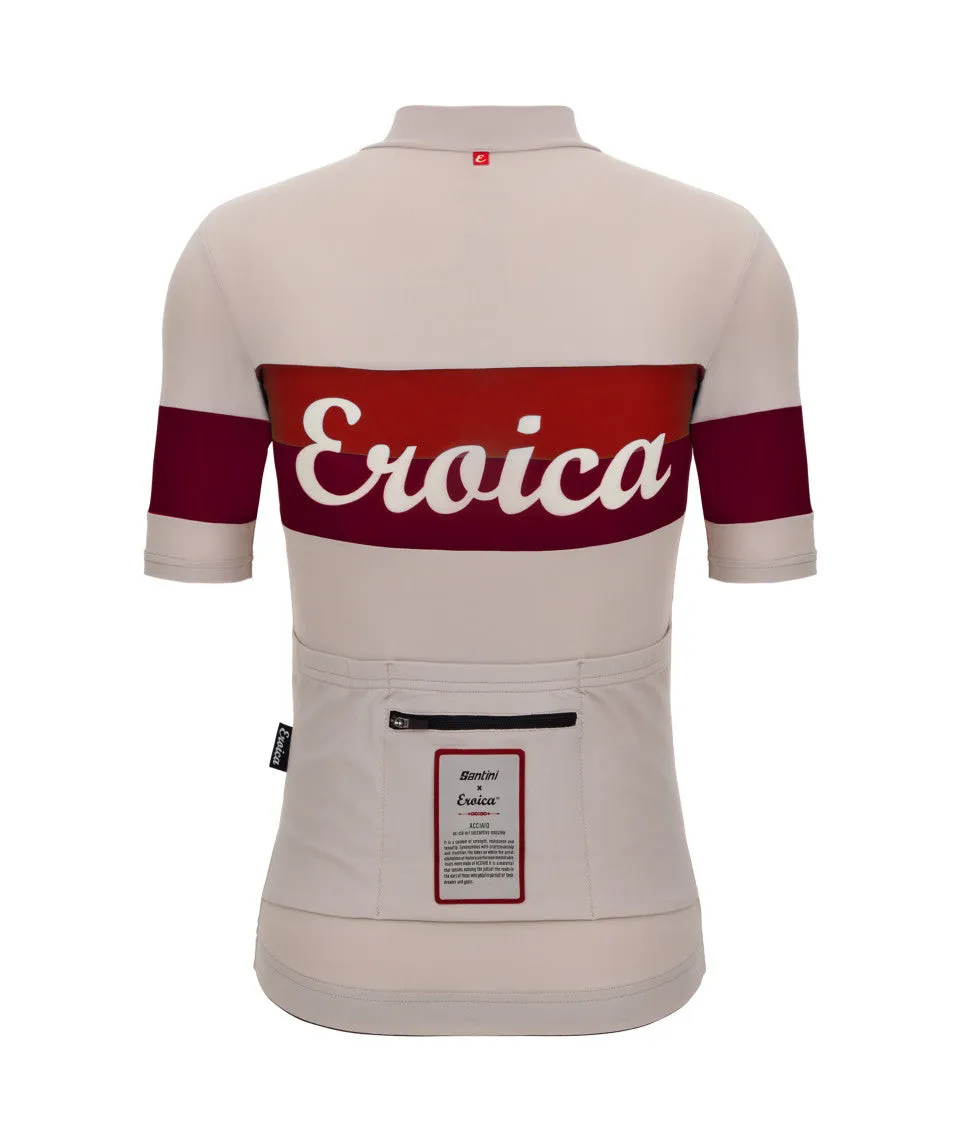 Santini Eroica Quiete Men's Cycling Jersey (Cappuccino)