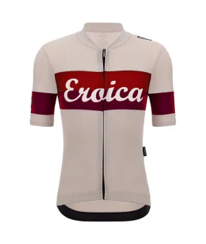 Santini Eroica Quiete Men's Cycling Jersey (Cappuccino)